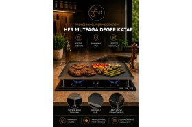 Resim Ayaklı Ocak Üstü Yufka Sacı - Gözleme Bazlama Lavaş Pişirme Sacı 