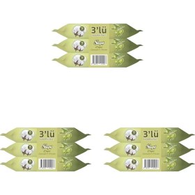 Resim Pamuk Zeytin Cep Mendili 12X3X15 (540 Yaprak) (3 Paketi) 