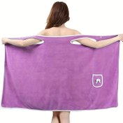 Resim Kadınlar için giyilebilir bir havlu - Cepli, ayarlanabilir, yüksek emici, hızlı kuruyan duş spa eteği ev banyo havlusu, ev, oteller, saunalar, plajlar, yüzme havuzları, jimnastik salonları ve seyahat kampı için uygun. 