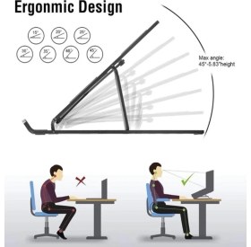 Resim Mena Rise Ayarlanabilir Laptop Standı 7 Kademe ( Lisinya ) 