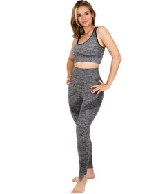 Resim FEELAMORE Melanj Kadın Dikişsiz Günlük Spor Sütyeni, Crop Top Büstiyer 