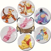 Resim 6 adet DIY Elmas Sanat Boyama Alt Set Karikatür Winnie the Pooh Tigger Piglet Elmas Sanat Mozaik İçecek Altı Kaymaz Altı Tatil Parti Dekorasyonu Tatil El Yapımı Ev Hediyesi, Kaymaz Altılar, El Sanatları Projeleri, Karikatür Karakterleri, El Sanatları Tutkunları, Hediye Fikri, Yaratıcı Dekoratörler, Şenlik Dekoru, Dekoratif Altılar, Sanatsal El Sanatları, Yüksek Kaliteli Altılar, El Sanatları Projeleri Seti 