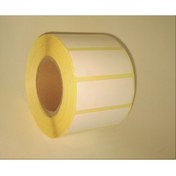 Resim DünyaEtiket 40 mm X 80 mm Kuşe Barkod Etiketi 1000'lük Rulo 10 Adet 