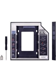 Resim Storemax Harddisk Kutusu 9.5mm Slim Kızak Caddy Laptop DVD To SSD HDD Sata 4716 