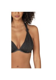 Resim Endeep Kadın Siyah Simli Yarım Dolgulu Bikini Takımı-siyah Siyah 