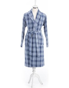 Resim Özdilek Hawai Ocre Kadife Şal Yaka Bornoz S/m Beden 334257 Gri 