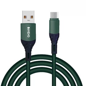 Resim ML60 6A 100W USB A To Micro Yeşil Data Ve Hızlı Şarj Kablosu 