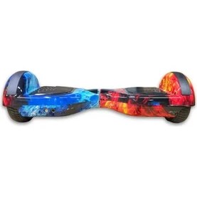 Resim Citymate Elektrikli Kaykay Hoverboard Bluetooth Hoparlörlü 6.5 Inch Akıllı Dengeli - Alevli Desen 