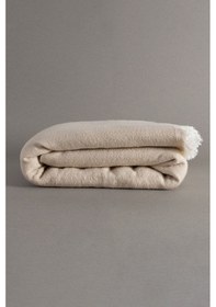 Resim Koza Laks Bej Battaniye 200x230cm 9081 Bej 