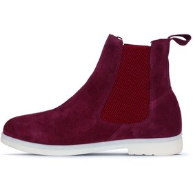 Resim Bueno Shoes Bordo Süet Kadın Düz Bot 01wt3300 
