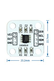 Resim ARS Robotechnicals As5600 Manyetik Açı Sensörü Ölçüm Modülü 12 Bit Temassız Pozisyon 