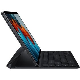 Resim Samsung Uyumlu Galaxy Tab S8 Klavyeli Tablet Kılıfı Siyah 
