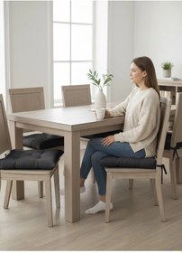 Resim Antrasit Dekoratif Pofidik Sandalye Minderi 4 Lü Set 40x40 Cm Antrasit 