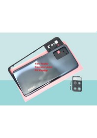 Resim Oppo A54 Uyumlu Full Kasa Arka Kapak Batarya Kapağı - Siyah Çok Renkli 