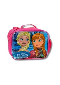 Resim Disney Frozen Lisanslı Beslenme Çantası Ve Kalemlik Seti - Elsa & Anna Desenli Kız Çocuk Okul Seti Pembe 