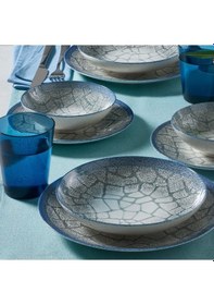 Resim Güral Porselen Camelia 6 Kişilik 24 Parça Yemek Takımı 13261 Krem 