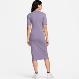 Resim Nike Sportswear Essential Kadın Mor Elbise 