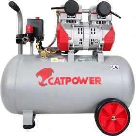 Resim Bucuks Mey Ithalat® Cat Power 1154 50 Litre Yağsız Sessiz Hava Kompresörü 2 Hp 