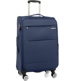 Resim Louisiana Polo 2'li Valiz Seti Orta Ve Kabin Boy Lüx Kumaş Valiz Lacivert 2082 Lacivert 