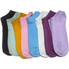 Resim Soytemiz 8 Çift Koton Karışık Renk Kadın Patik Çorap 357-51 Diğer 