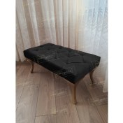 Resim AldaGelsin Dekoratif Puf Gold Ayak 90 x 45 cm 