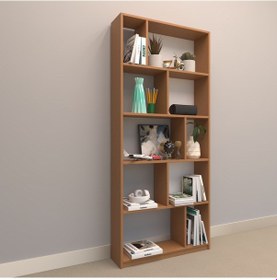 Resim Rafkestir Asena Suntalam Kitaplık ( 80 X 180 Cm ) Bambu ( Parlak ) 