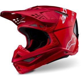 Resim Alpinestars SM10 Flood Off-Road Kaskı Kırmızı 