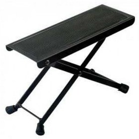 Resim HBK J-46 Metal Gitar Ayak Sehpası | Klasik Gitar Çalımı İçin Ergonomik Ayak Desteği 4 Kademeli Yükseklik Ayarı ve Kaymaz Kauçuk Üst Yüzey 