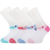 Resim Moyra Socks 4'lü Yıldız Desenli Bebek Patik Çorap 