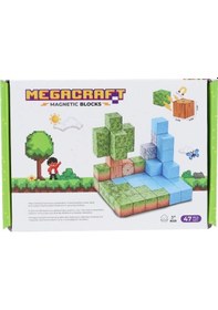 Resim Minecraft Orman Temalı 47 Parça Manyetik Bloklar 