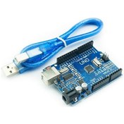 Resim Arduino Uno R3 SMD CH340 Chip - Çift Kristal (USB Kablo Dahil) 
