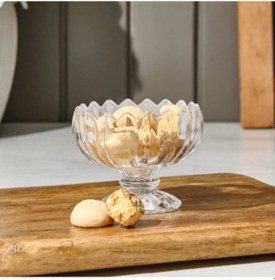 Resim 6'lı Kristal Çerezlik Seti Çok Renkli 