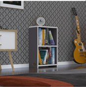 Resim Kenzlife Kitaplık Süper Ga 060*40*19 Gri 2 Katlı Tek Bölme Ofis Mutfak Banyo Dolabı Arkalıksız Çok Renkli 