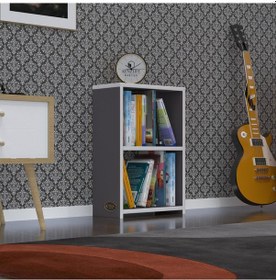 Resim Kenzlife Kitaplık Süper Ga 060*40*19 Gri 2 Katlı Tek Bölme Ofis Mutfak Banyo Dolabı Arkalıksız Çok Renkli 