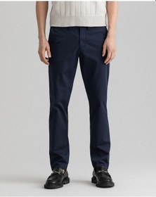 Resim Gant Hallden Erkek Lacivert Slim Fit Pantolon DÜZ 1500038.410 Lacivert 