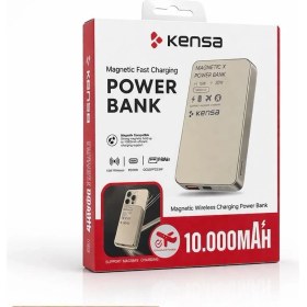 Resim Kensa Magnetic x 10.000MAH Manyetik Powerbank 20W Pd + 15W Kablosuz Şarj Magsafe Uyumlu 