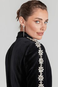 Resim Lumina Velvet Blazer Ceket - Siyah / S 