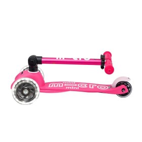 Resim Micro Mini Micro Deluxe Foldable Led Pink Unisex Çocuk Pembe Scooter 