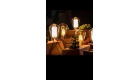 Resim Helios ST64 Flamanlı Rustik 4W LED Ampul 10'lu Dekoratif Vintage Aydınlatma Amber Rengi ST64 10LU 