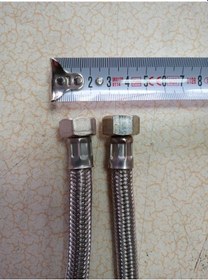Resim 2 Adet 5 Mt Klozet Çelik Örgülü Flex Bağlantı Hortumu Rekorlu 