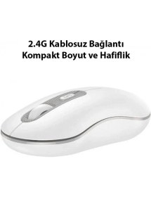 Resim Hoco GM21 Platinium 1600DPI 2.4g Bluetooth Kablosuz Optik Mouse 