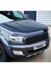 Resim Cappafe Ford Ranger Ön Kaput Koruyucu Rüzgarlık 4Mm Abs 2016-20 