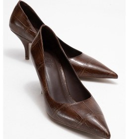 Resim Marcus Açık Kahverengi Baskı Kadın Topuklu Ayakkabı Açık Kahverengi 