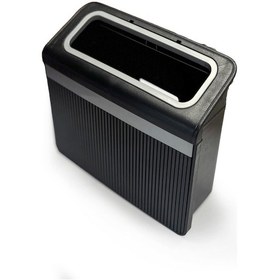 Resim Araba Çöp Kutusu Araç İçi Taşınabilir İtme Kapaklı Organizer Çöp Kovası 