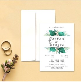 Resim Yarendavetiyeotuz9 100 Adet Beyaz Zarflı Davetiye (486092080)-Değer 1-Değer 2 