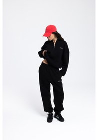 Resim Mai Studios Co. Ravel Fermuarlı Detay Eşofman Takım - Sıyah Siyah 