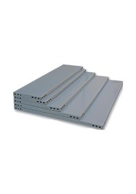 Resim Rafburada Galvaniz Çelik Raf Tablası - Depo, Arşiv, Kiler, Dosya, Market Rafı 20x60 Cm-1.50 Mm Metalik 
