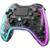 Resim beboncool Rgb Işıklı Ps4-ps3-tv-ıos-pc Kablosuz Joystick Gamepad Oyun Kolu 