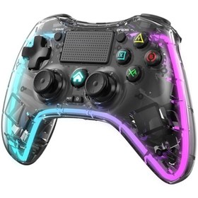 Resim beboncool Rgb Işıklı Ps4-ps3-tv-ıos-pc Kablosuz Joystick Gamepad Oyun Kolu 