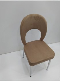 Resim Sandalye Ay Metal Çelik Nikelaj İskelet1Adet Ortopedik Babyface kumaş 4 adet El Yapım 